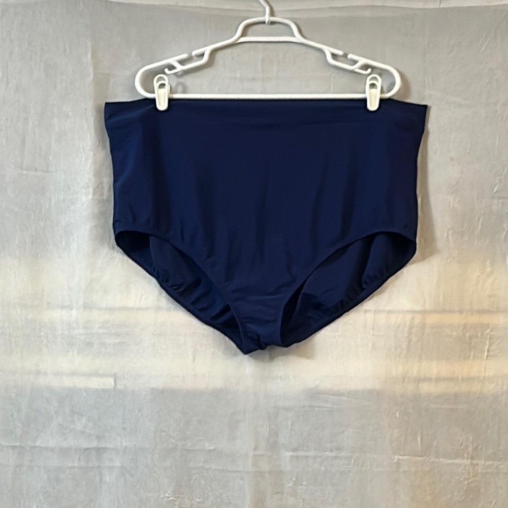 Lands’ End swim bottom 22W navy blue